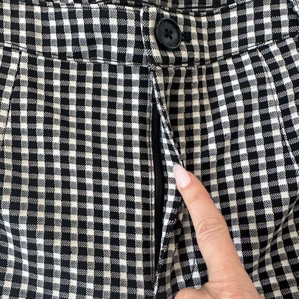 Anthropologie Maeve Gingham Plaid Slim Fit Pants - Picture 5 of 11